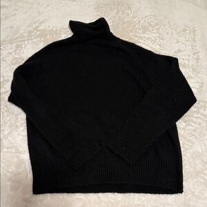 H&M Black Turtleneck Sweater - Classic Knit Pullover